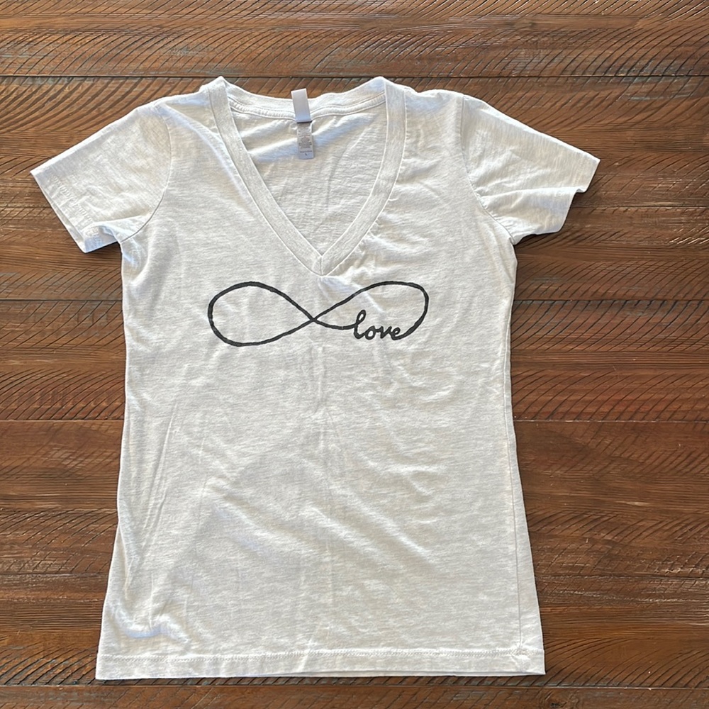 Infinity Love t-shirt fits like a medium